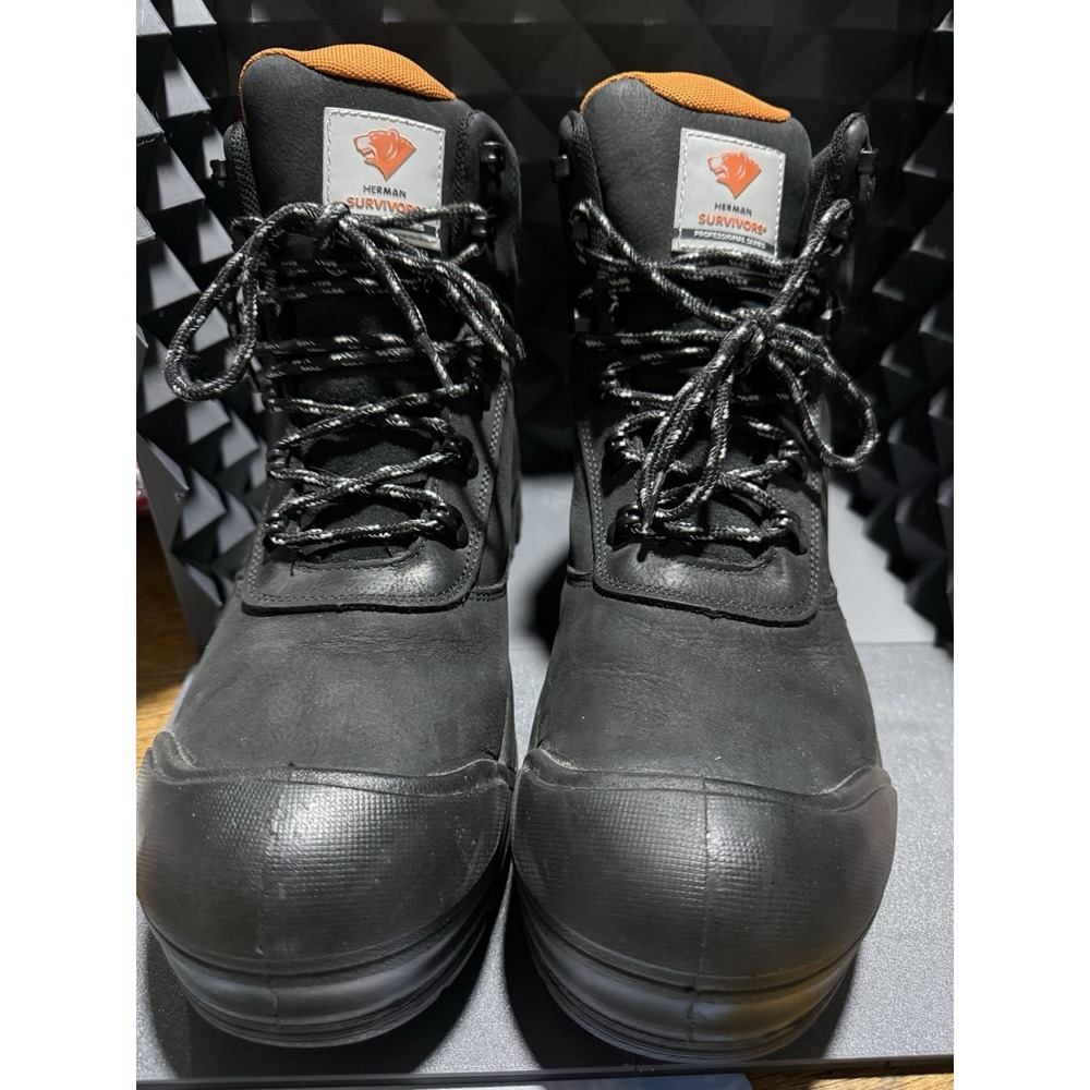 Herman Survivors Professional  Men Size 11 Work Boots Steel Toe ASTM F2413‑18
